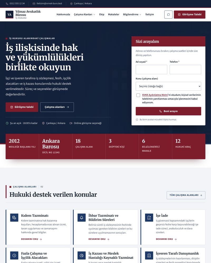 Meydan teması ana sayfa görünümü